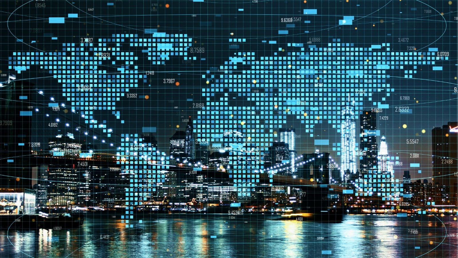 Global trends and digital opportunities illustration